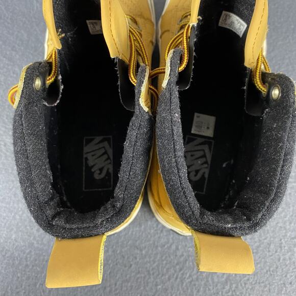 Vans Sk8-Hi MTE Shoes Mens Size 6 Wheat Yellow High Top Skateboard Winter Boots - Picture 5 of 14